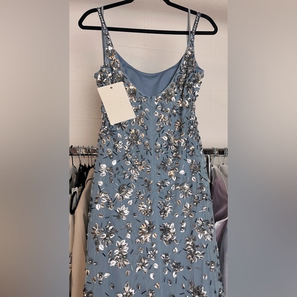 Mac Duggal 5477 Floral Embellished Scoop Neck Evening Gown - Picture 8 of 12